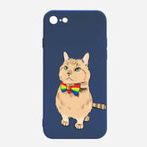 luseons Blue Custom Simple Pet Portrait Phone Case